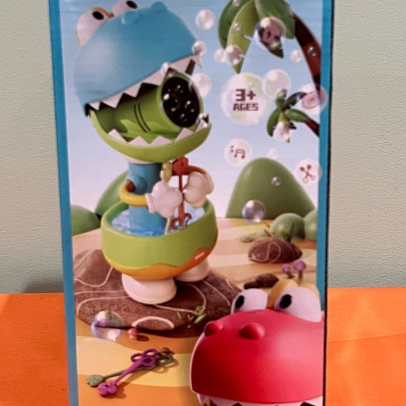 Interactive Dinosaur Bubble Maker Toy Blue - Picture 3 of 6